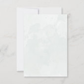 Eucalyptussisgroen RSVP-reactiekaart RSVP Kaartje (Achterkant)