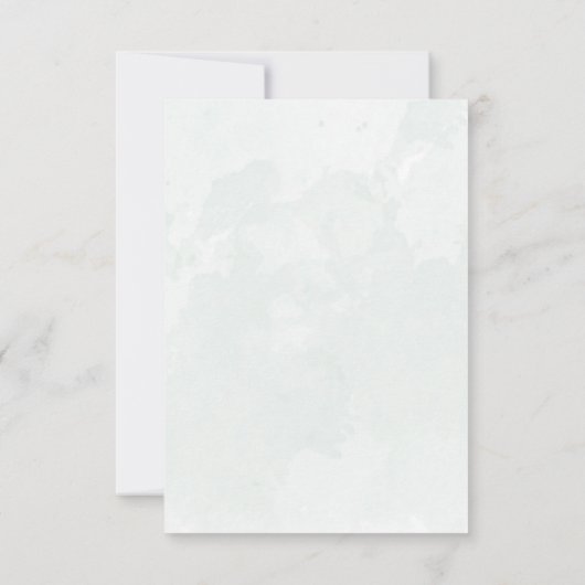 Eucalyptussisgroen RSVP-reactiekaart RSVP Kaartje (Achterkant)