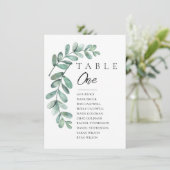 Eucalyptustabel Kaart (Staand voorkant)
