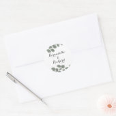 Eucalyptusthema Ronde Sticker (Envelop)
