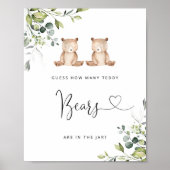 Eucalyptustweeling voorspelt hoeveel teddyberen poster (Voorkant)