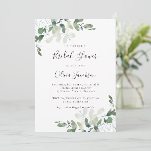 EucalyptusVrijgezellenfeest Kaart (Staand voorkant)