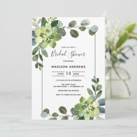 EucalyptusVrijgezellenfeest Kaart (Staand voorkant)