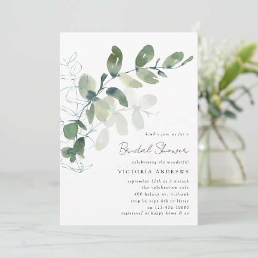 EucalyptusVrijgezellenfeest Kaart (Staand voorkant)