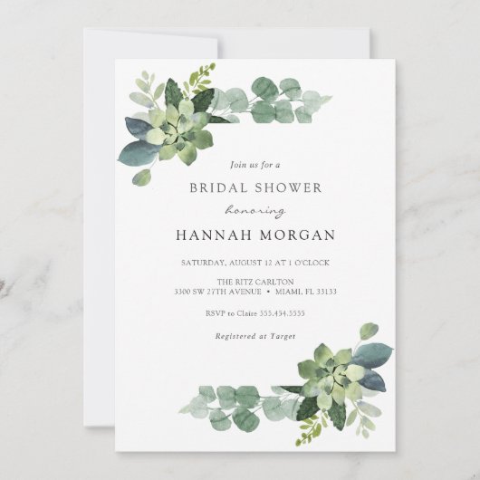 EucalyptusVrijgezellenfeest Kaart (Voorkant)