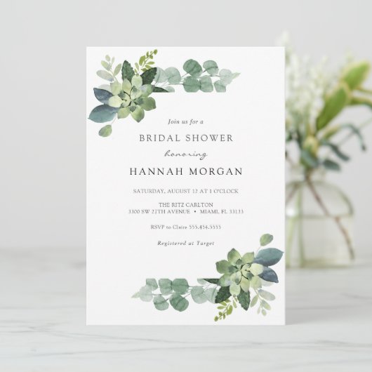 EucalyptusVrijgezellenfeest Kaart (Staand voorkant)