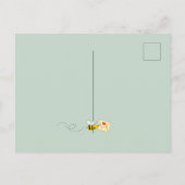 Eucalyptuswitte vrijgezellenfeest briefkaart (Achterkant)