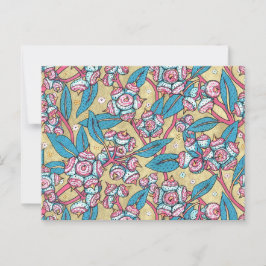 Eucalyptuszaad Australisch Plant botanisch patroon Briefkaart