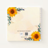 Eucalyptuszonnebloemen voor het Guest Book, mevrou Notitieboek (Achterkant)