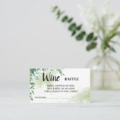 Eucalytpus Wine Raffle Ticket Vrijgezellenfeest Ca (Staand voorkant)