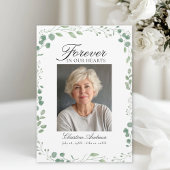 Eucalytus After Funeral Memorial Sympathy  Bedankkaart