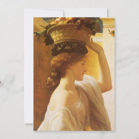 Eucharis - meisje met een mand fruit van Leighton (Voorkant)