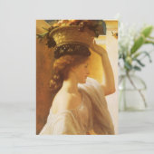 Eucharis - meisje met een mand fruit van Leighton (Staand voorkant)