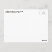 Eucharis - meisje met een mand fruit van Leighton Briefkaart (Achterkant)