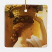 Eucharis - meisje met een mand fruit van Leighton Keramisch Ornament (Achterkant)