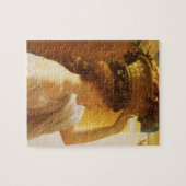 Eucharis - meisje met een mand fruit van Leighton Legpuzzel (Horizontaal)