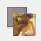 Eucharis - meisje met een mand fruit van Leighton Magneet (Voorkant / Achterkant)