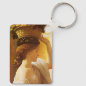 Eucharis - meisje met een mand fruit van Leighton Sleutelhanger (Achterkant)
