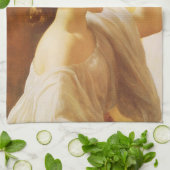 Eucharis - meisje met een mand fruit van Leighton Theedoek (Gevouwen)