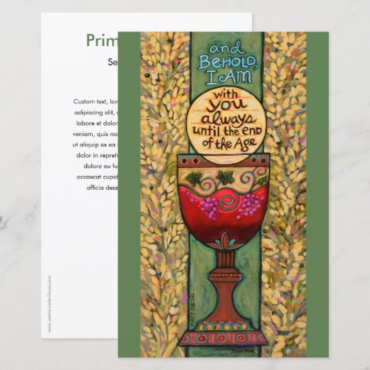  Eucharisatiekaart, voor meervoudig gebruik (Voorkant / Achterkant)