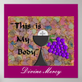 Eucharist Canvas Art "Divine Mercy" Poster (Voorkant)