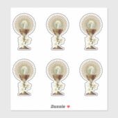 Eucharist Chalice Host met Verrijzenis Sticker (Vel)