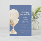 Eucharist design First Holy Communion Kaart (Staand voorkant)
