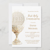 Eucharist design First Holy Communion Kaart (Voorkant)