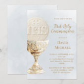 Eucharist First Holy Communion Kaart (Voorkant / Achterkant)