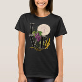 Eucharist LOVE Typography Host Wheat Grapes T-shirt (Voorkant)