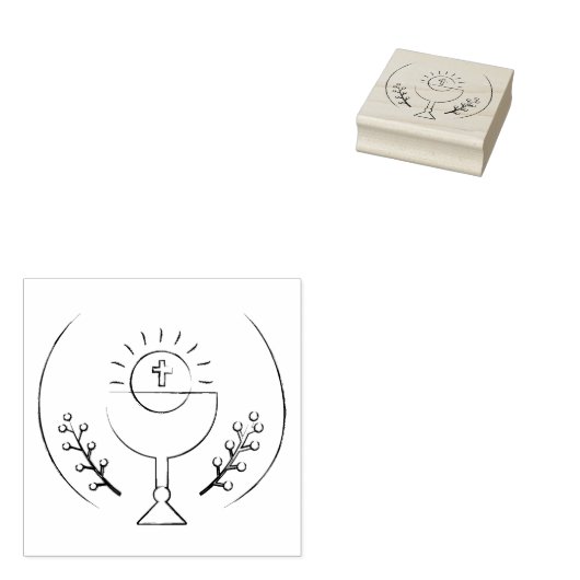 Eucharist Rubber Stamp Rubberstempel (Gestempeld)