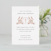 Eucharistie Eerste Communie Folie Uitnodiging (Staand Voorkant)