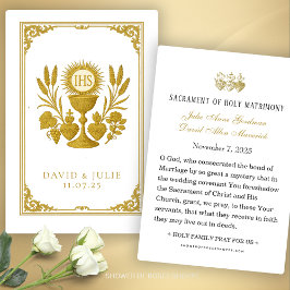 Eucharistie en drie harten Katholieke bruiloft Kee Visitekaartje