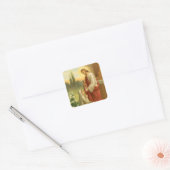 Eucharistie in Alles Eerste Communie Vierkante Sticker (Envelop)