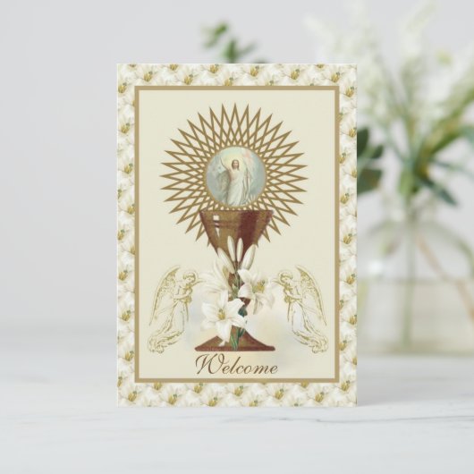 Eucharistiegebed Kaart (Staand voorkant)