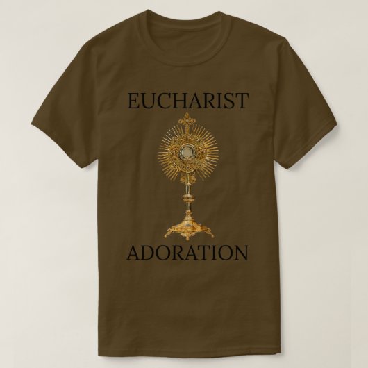 Eucharistisch Adoratie 2 T-shirt (Design voorkant)