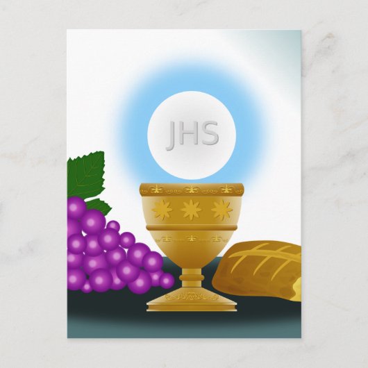 eucharistisch briefkaart (Voorkant)