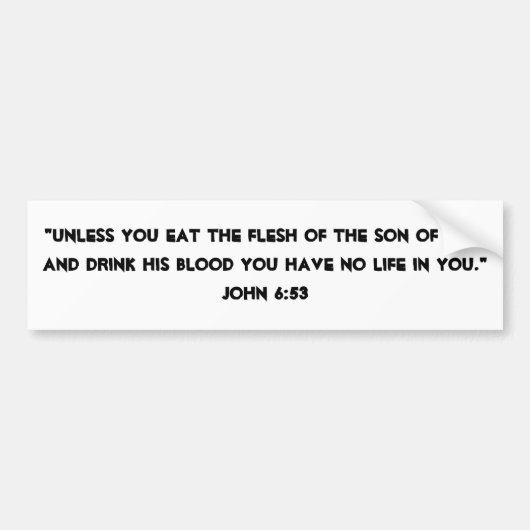 Eucharistisch Bumpersticker (Voorkant)