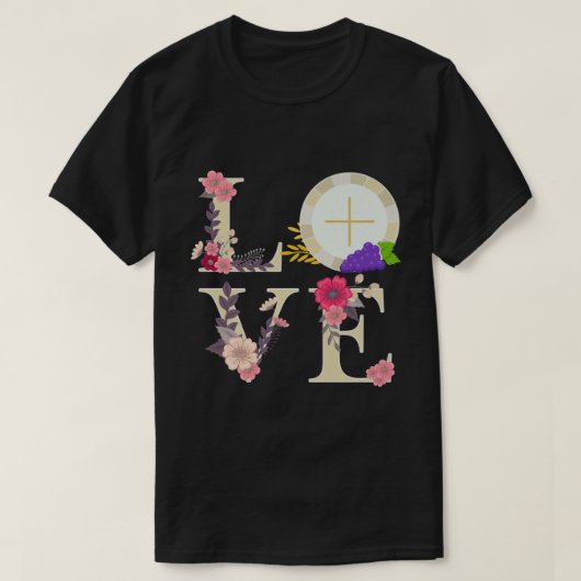 Eucharistisch Gastheer Katholieke Schenken van de  T-shirt (Design voorkant)