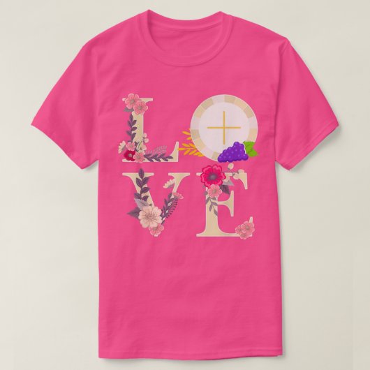 Eucharistisch Gastheer Katholieke Schenken van de  T-shirt (Design voorkant)