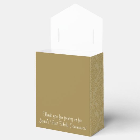 Eucharistisch geloof van de eerste Heilige Commun Bedankdoosjes (Geopend)