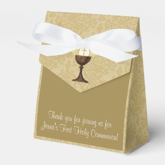 Eucharistisch geloof van de eerste Heilige Commun Bedankdoosjes (Voorkant Zijde)