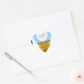 eucharistisch hart sticker (Envelop)