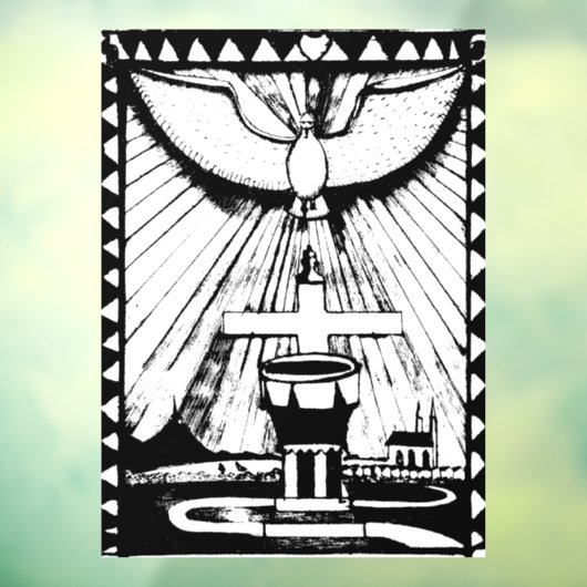 Eucharistisch Raamsticker (Vel 3)