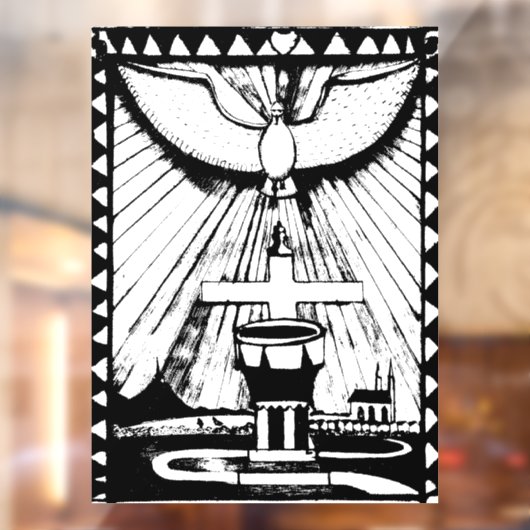 Eucharistisch Raamsticker (Vel 2)