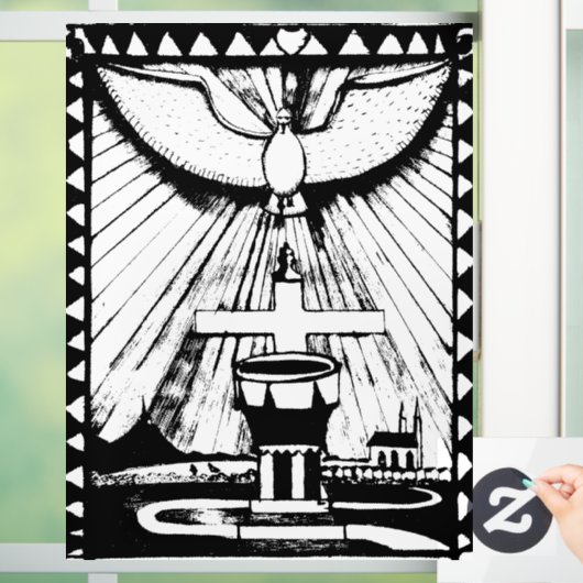 Eucharistisch Raamsticker (Huis)