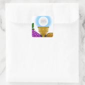eucharistisch vierkante sticker (Tas)
