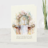 Eucharistisch Waterverf Schriftgebed Kaart (Voorkant)