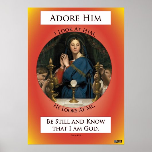 Eucharistische Adoratie Poster (Voorkant)