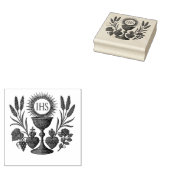 Eucharistische kelk en zijn eerste communie rubberstempel (Gestempeld)